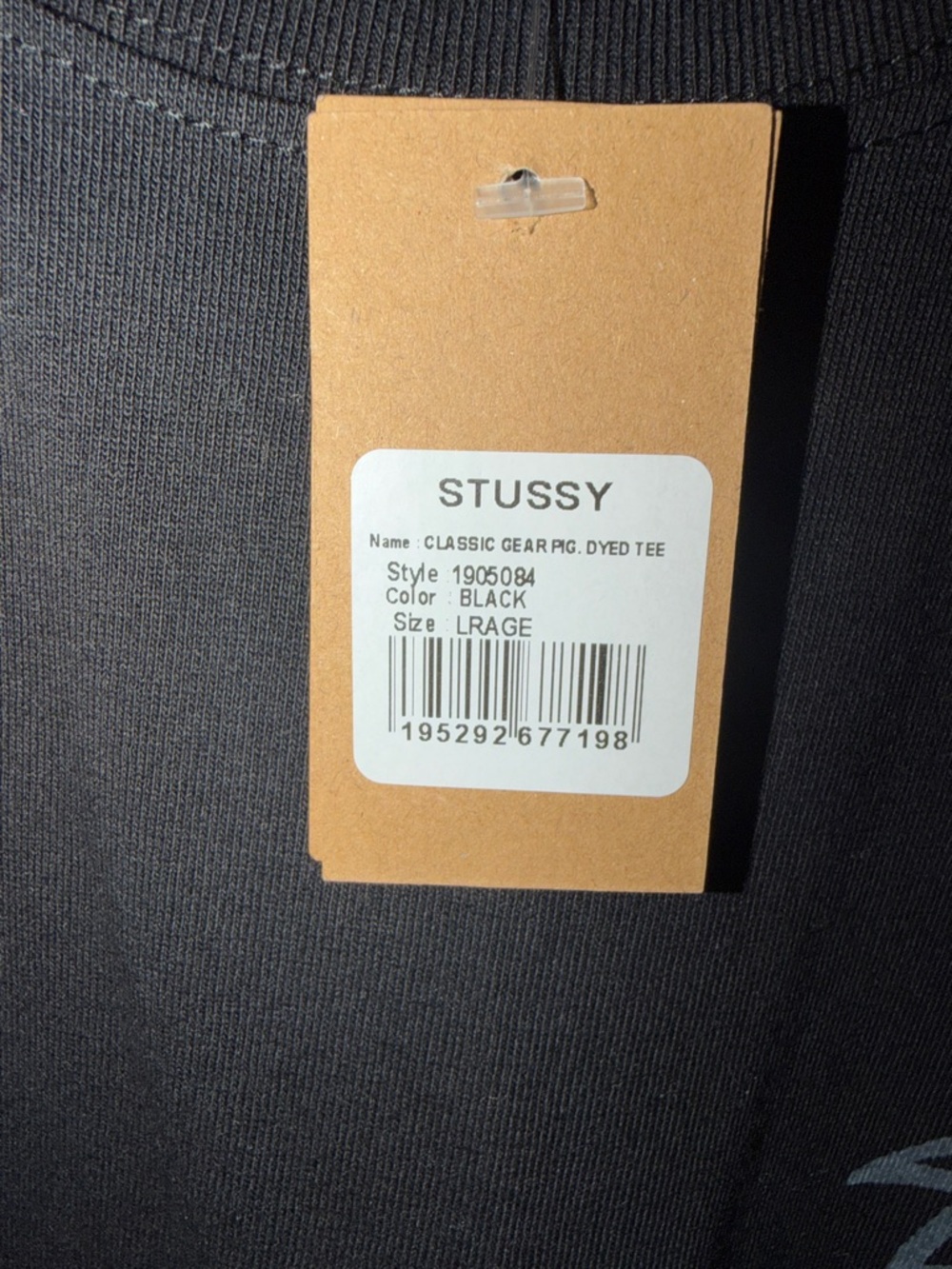 Brand New Stussy Short Sleeve “Classic Gear” T Shirt Men’s Large - Picture 5 of 7